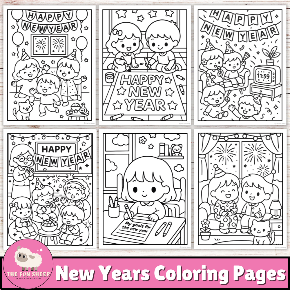new years coloring sheet