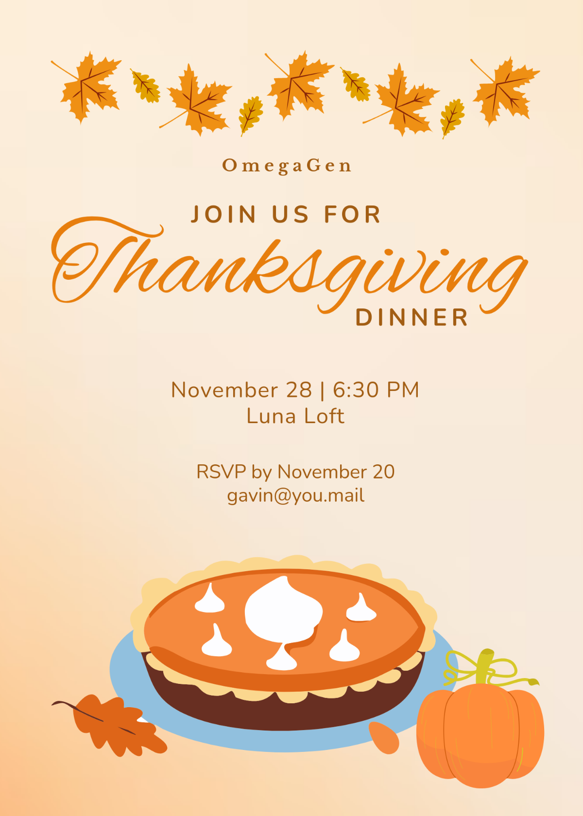 Page 2 Free Thanksgiving Invitation Templates Editable And Printable