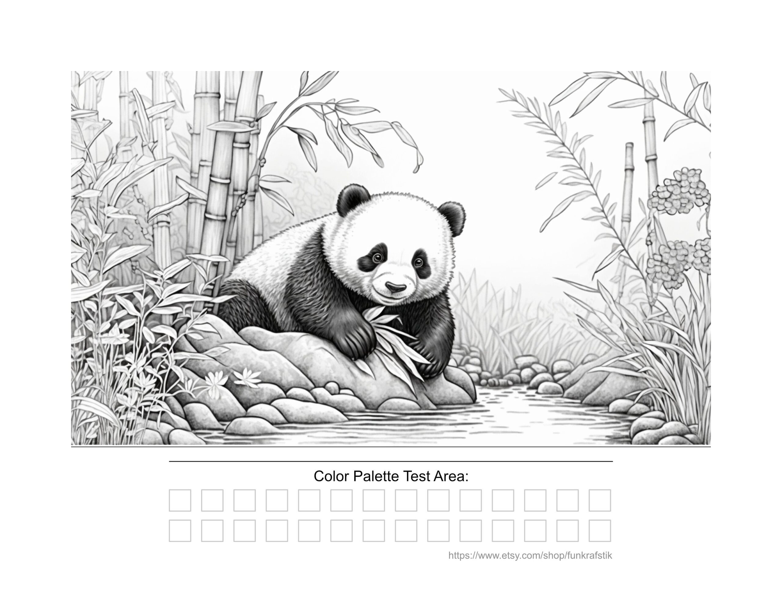 giant panda coloring pages