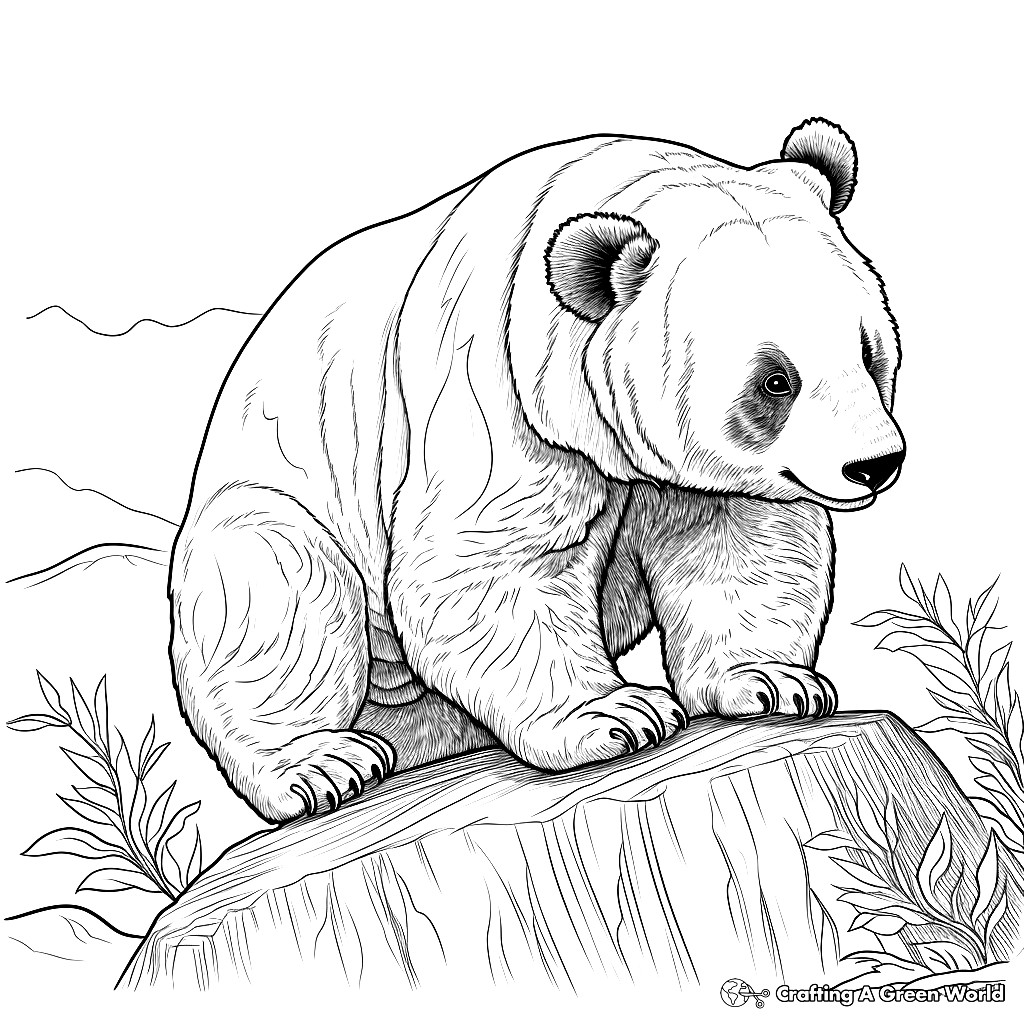 Giant Panda Coloring Pages