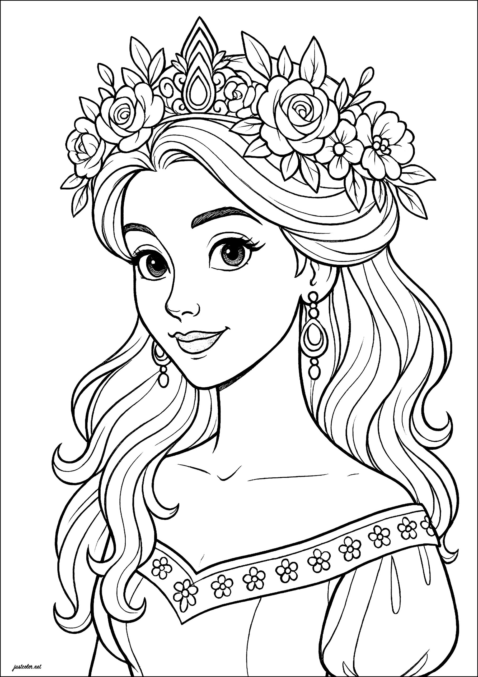 Princess Coloring Pictures Printable