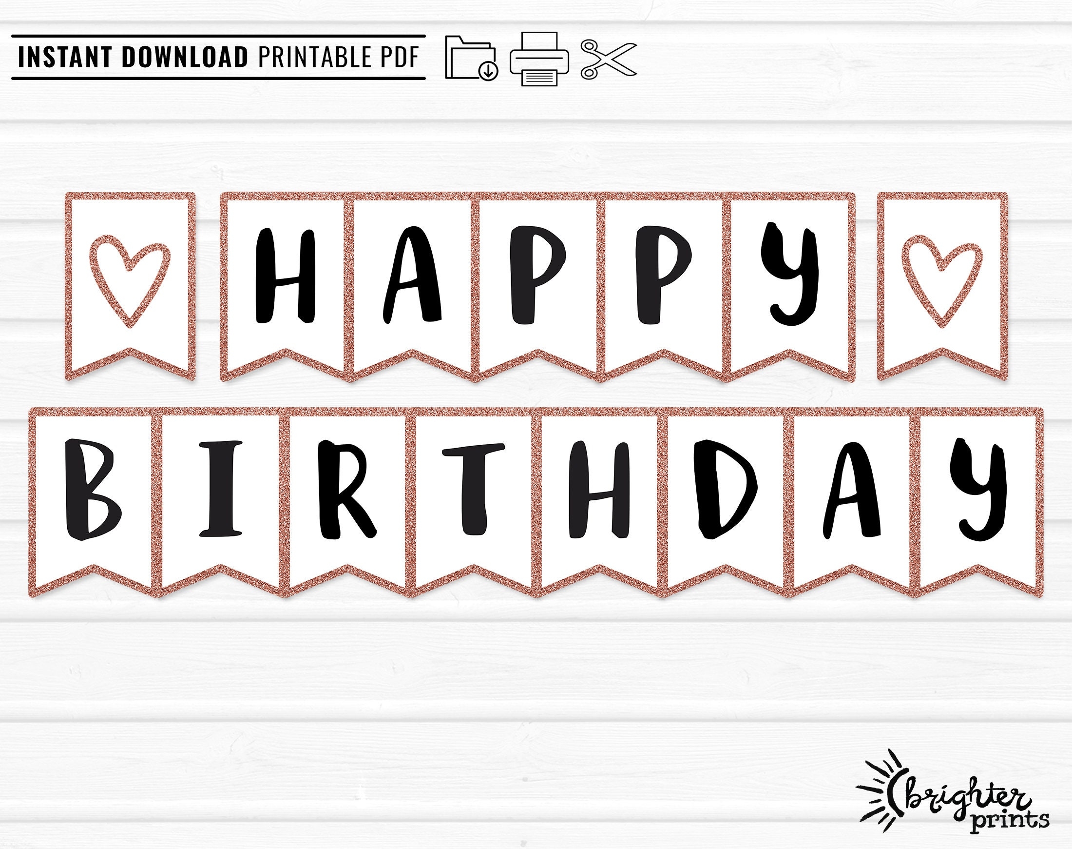 Happy Birthday Printable Banner