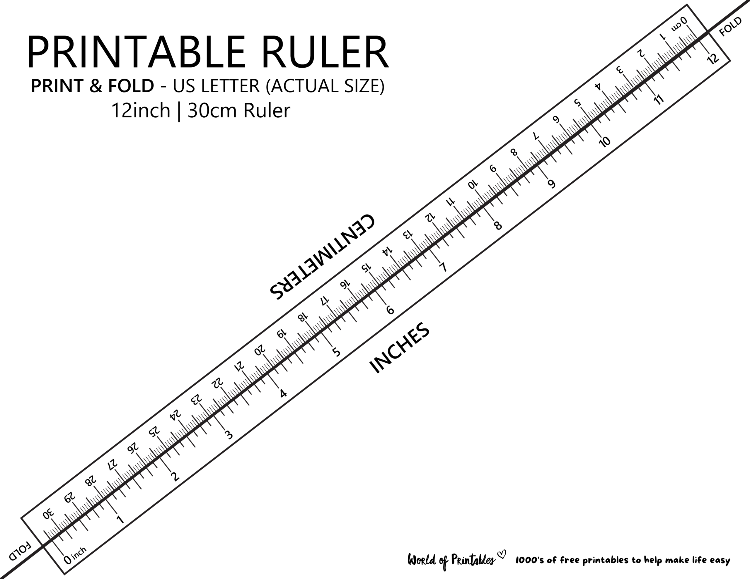 Mm Ruler Print Out