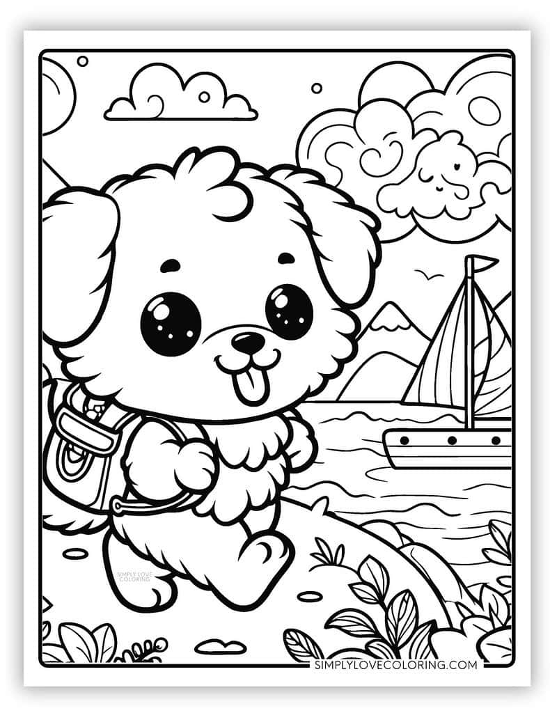 puppy printable coloring sheets