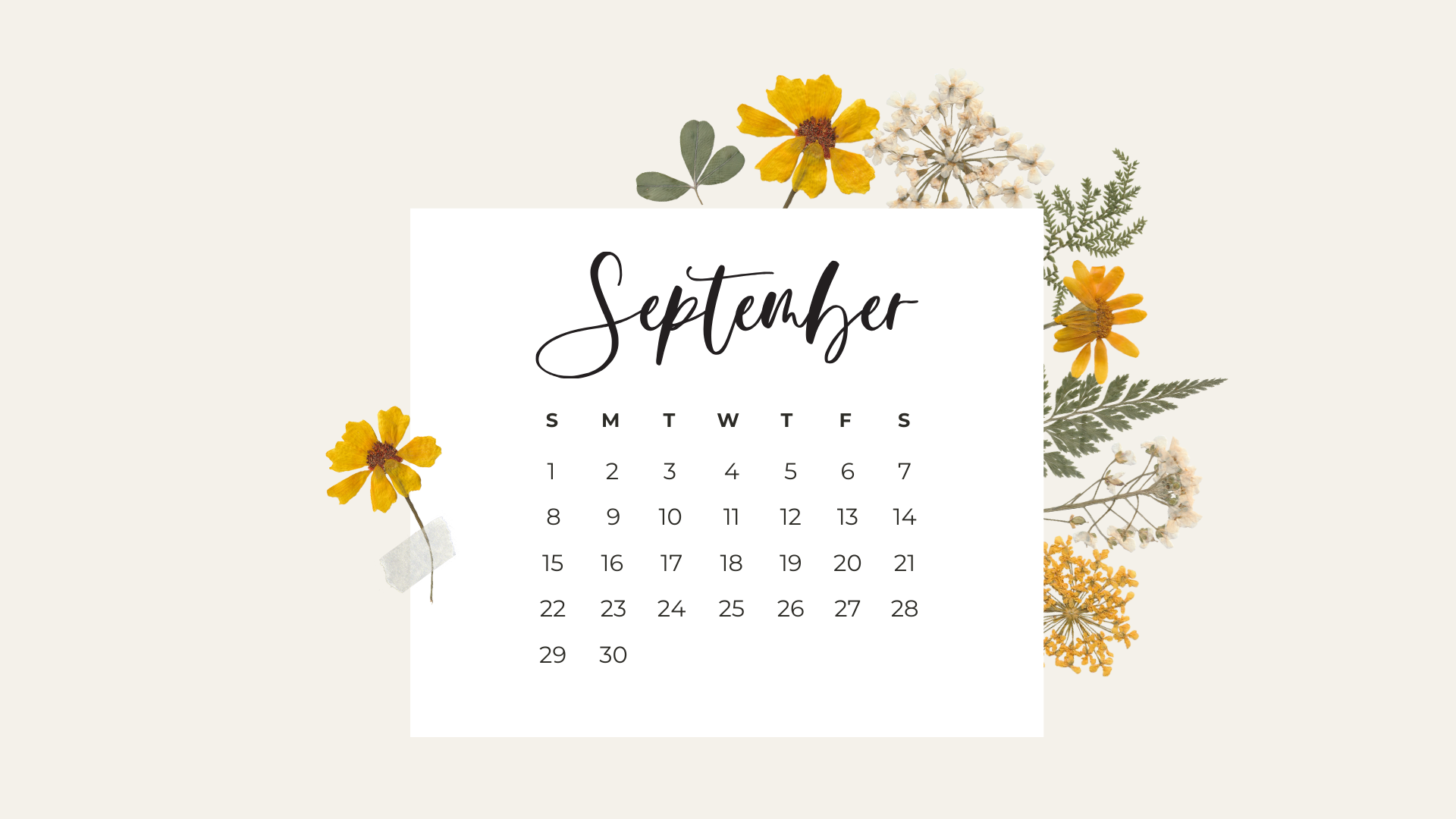 September 2024 Calendar Wallpapers Wallpaper Cave