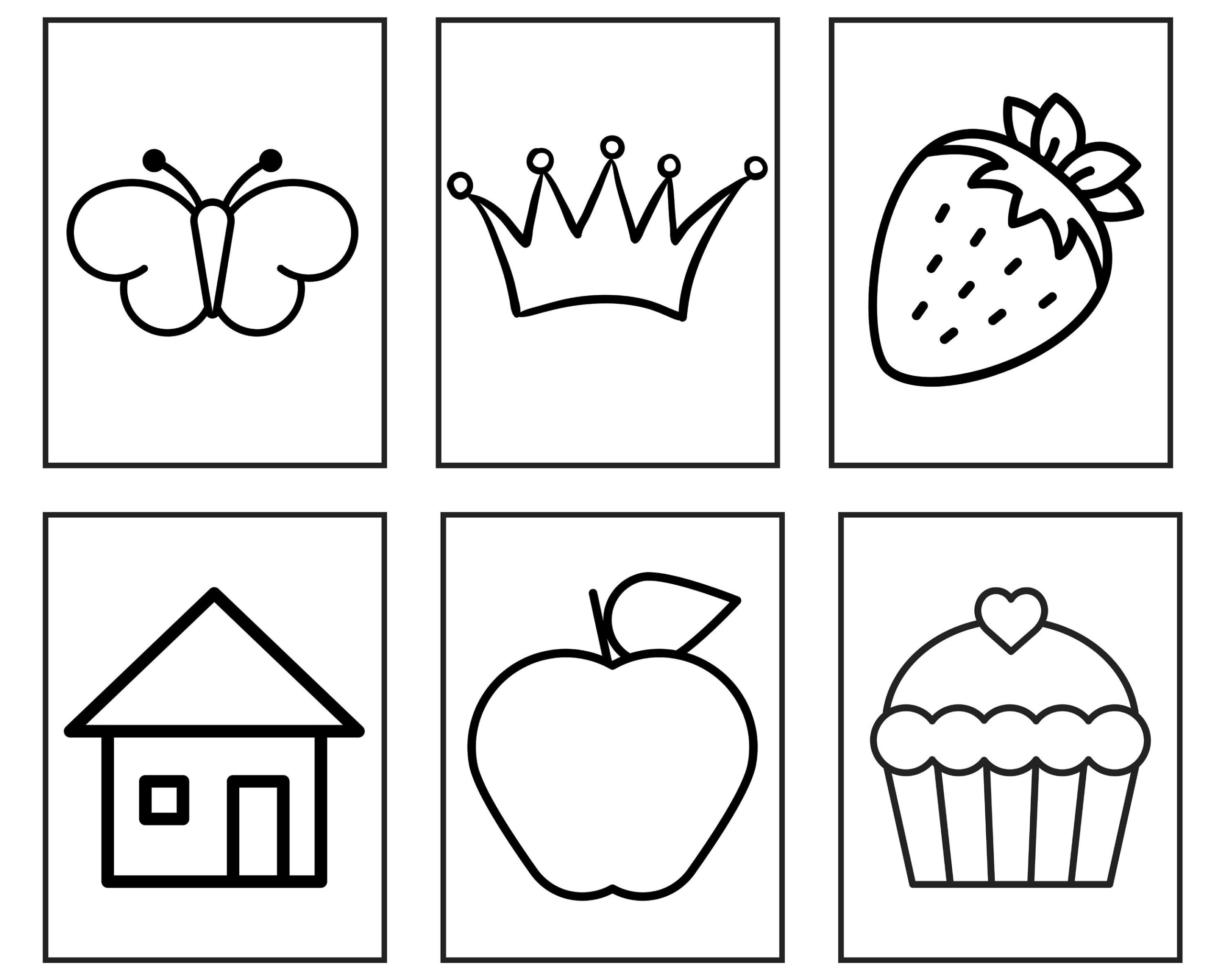 Easy Coloring Pages For Preschoolers