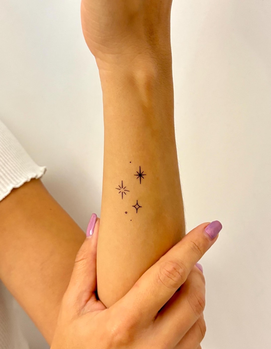 Small Star Trio Temporary Tattoo set Of 3 Minimal Star Trio Tattoo Tiny Star Tattoo For Wrist Etsy