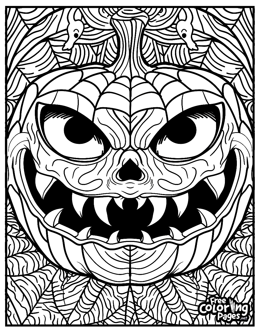 Coloring Pages Halloween Scary