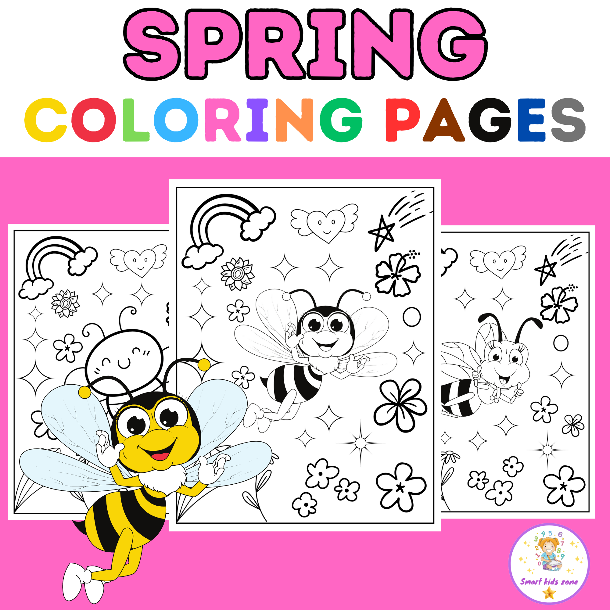 spring coloring sheets free