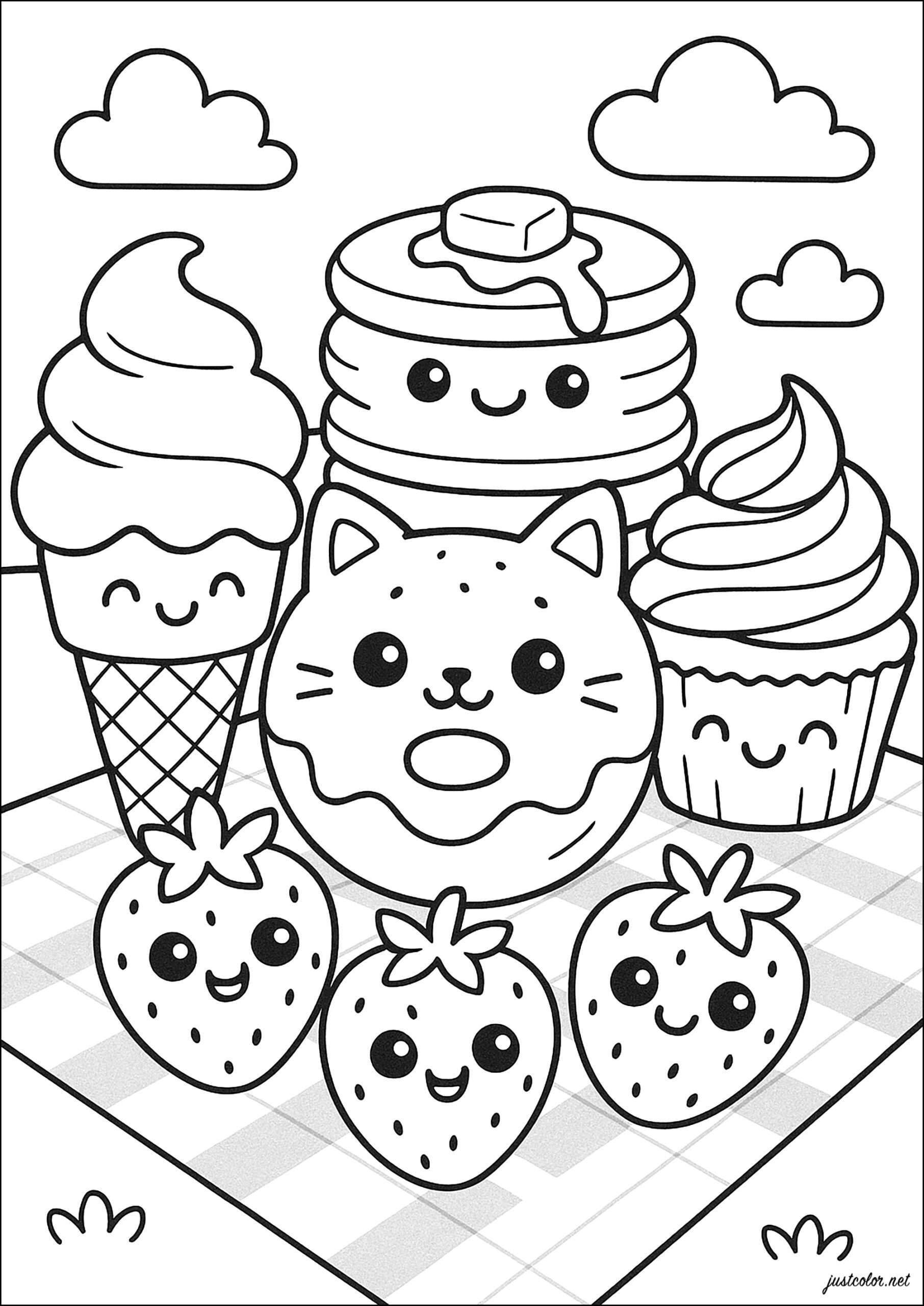 printable kawaii cute coloring pages printable kawaii cute coloring pages