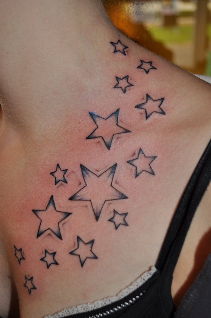 Tattoopins Chest Tattoos For Women Star Tattoos Cool Chest Tattoos