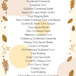 Thanksgiving Food Checklist Food List Printables World Of Printables