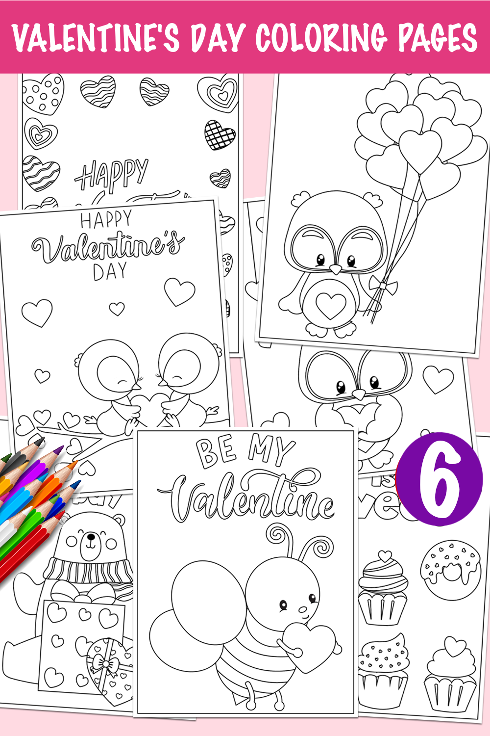 valentine's day coloring pages printable