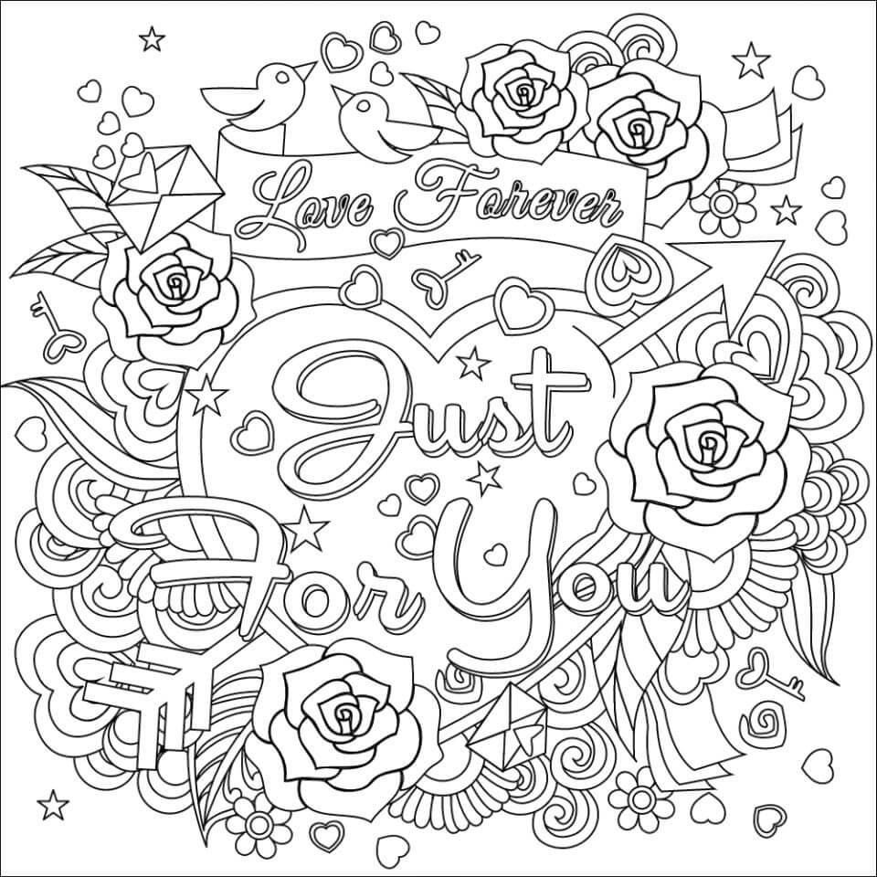 valentine coloring pages for adults