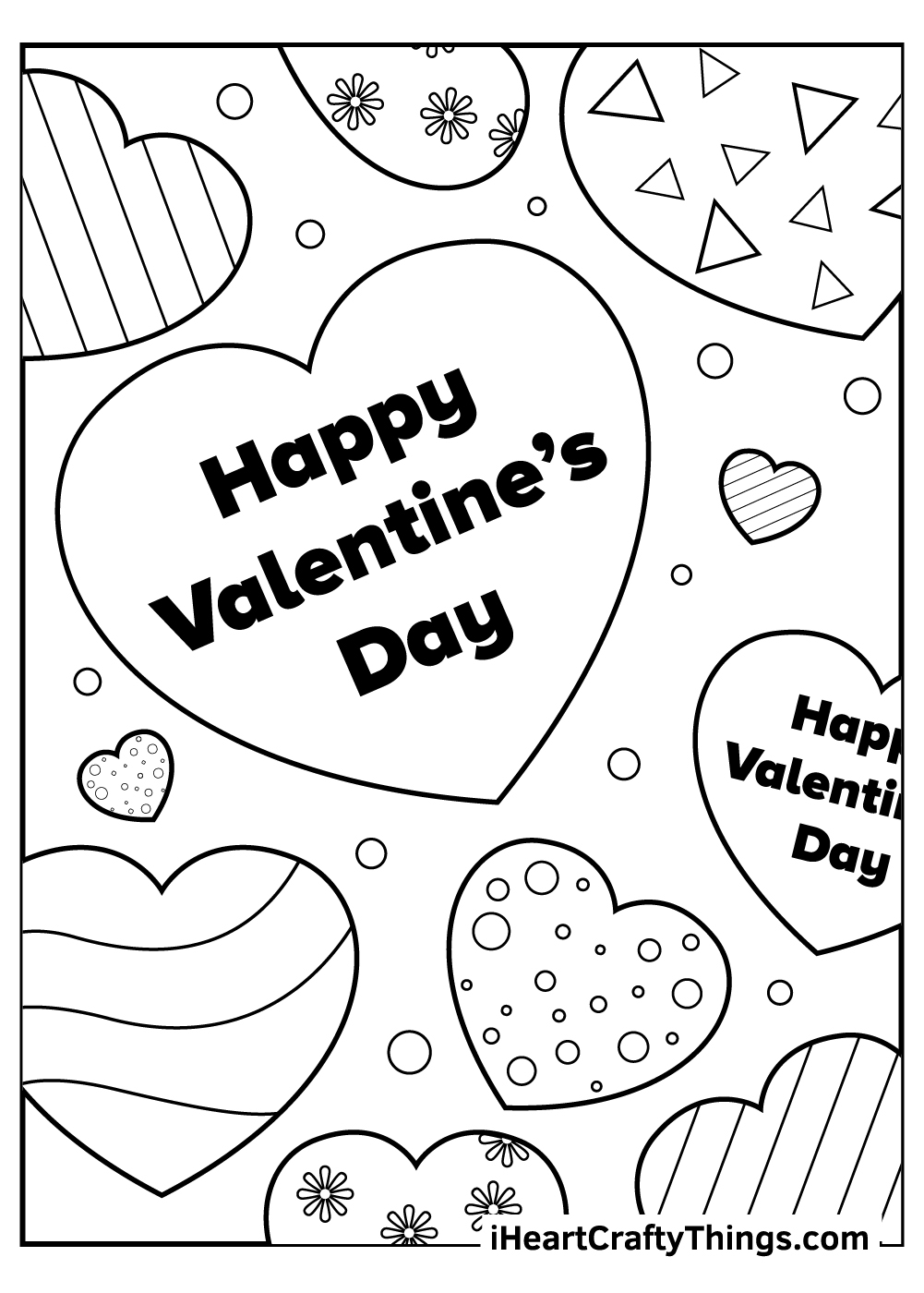 free valentines coloring pages