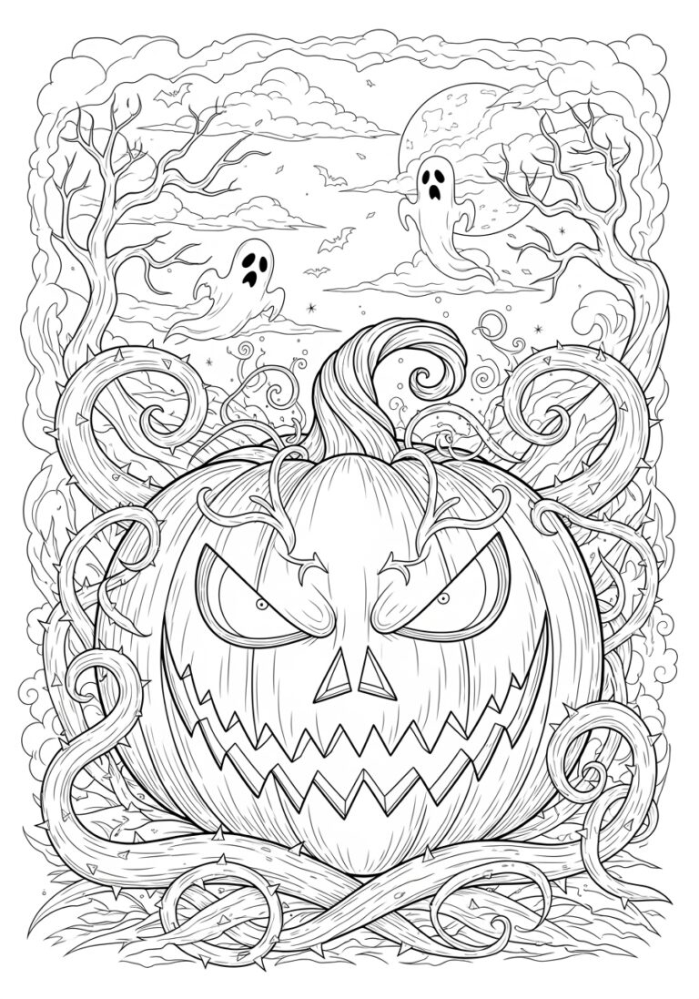scary halloween coloring pages for adults scary halloween coloring pages for adults