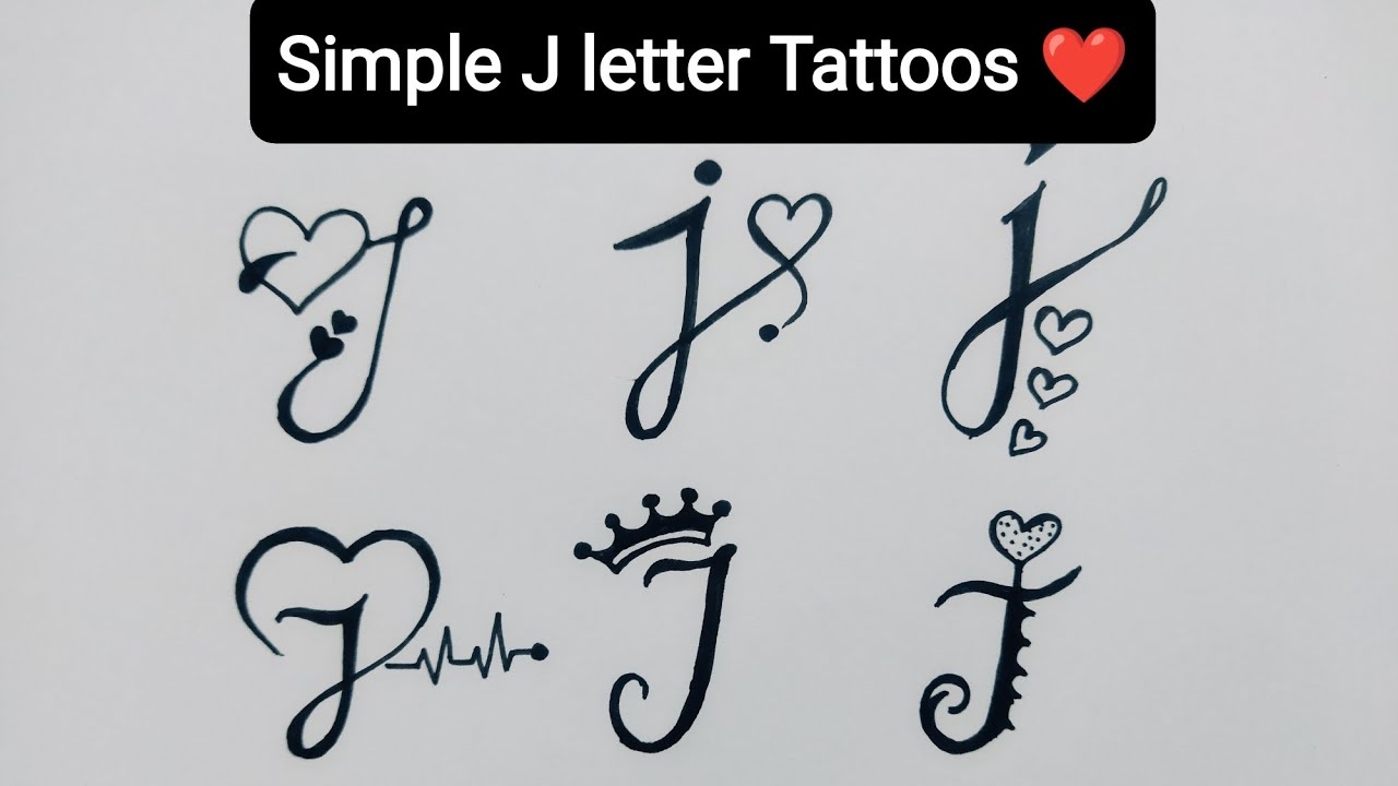 Letter J Tattoo Designs