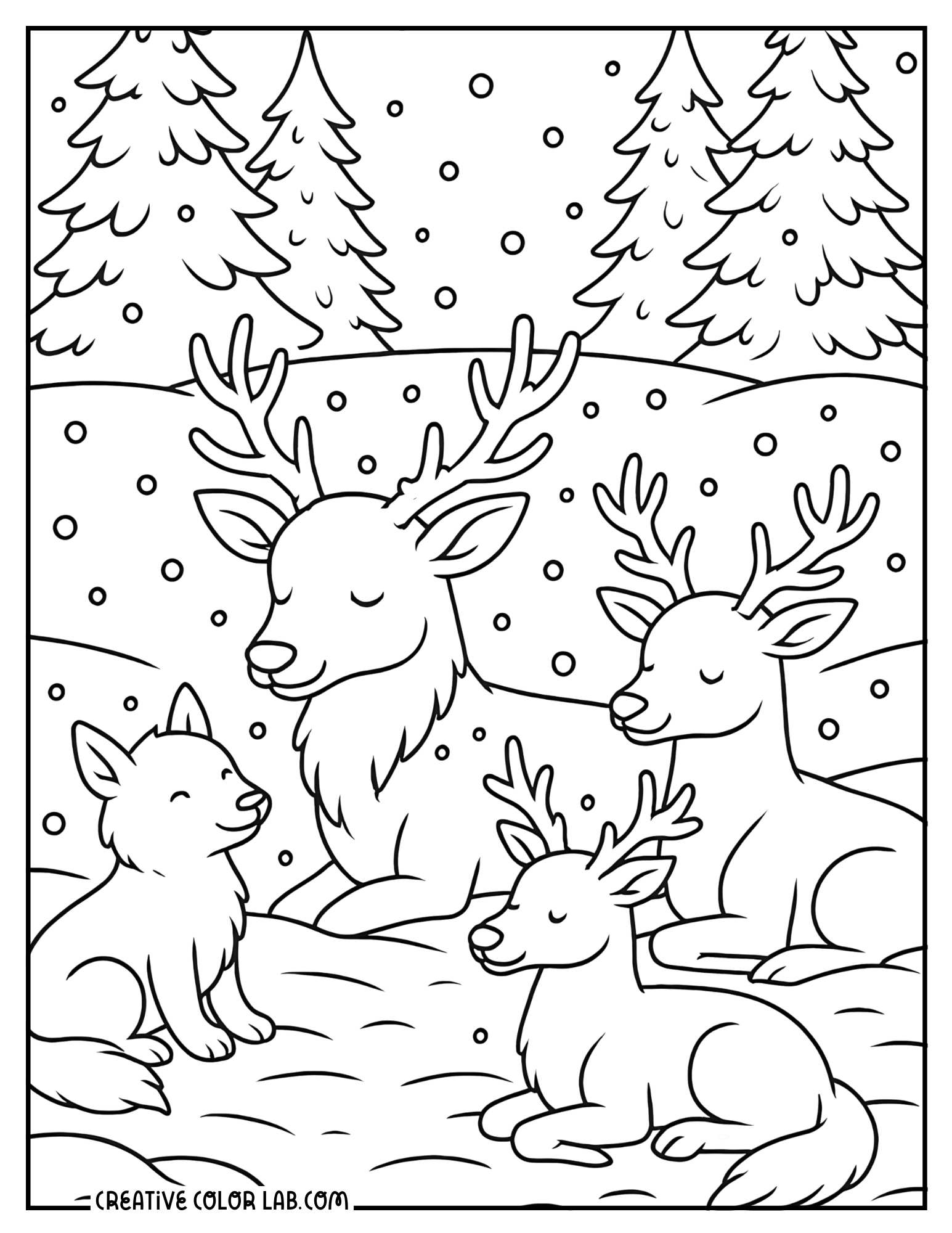 winter coloring pages printable pdf