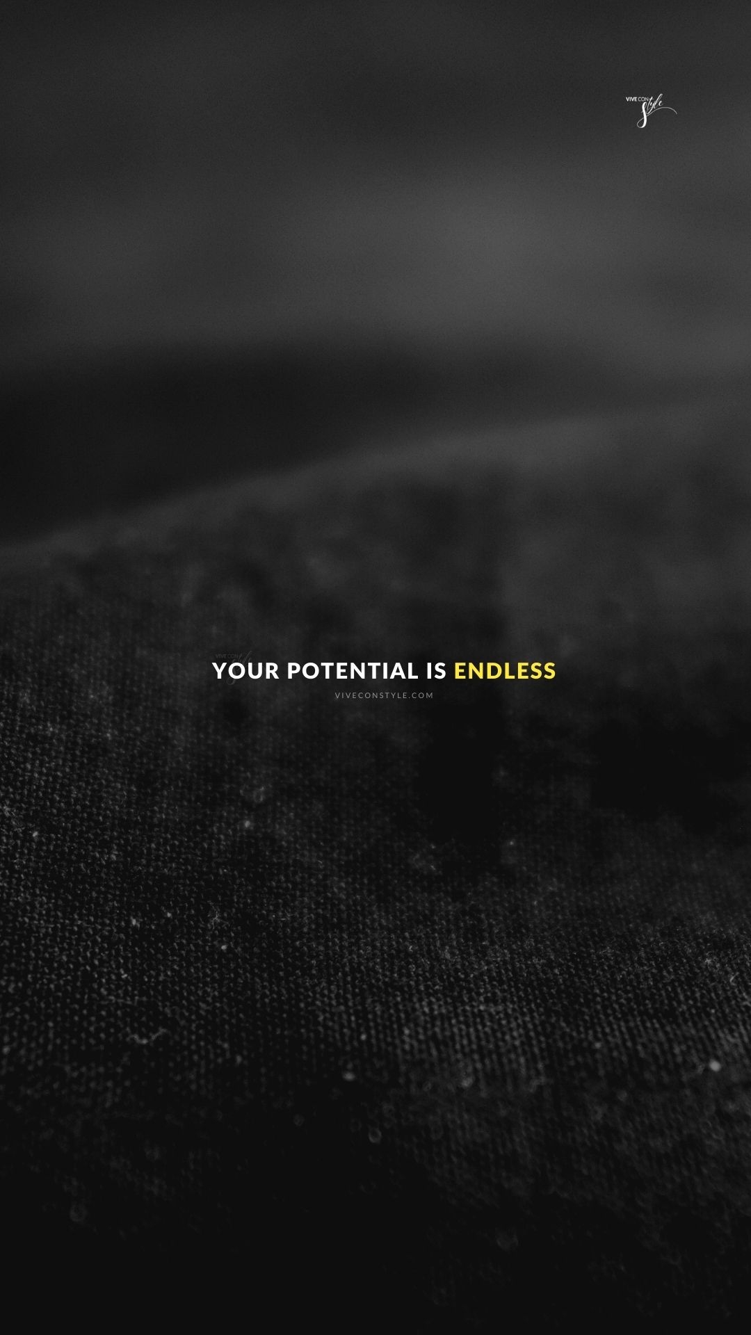 Your Potential Is Endless Inspirational Quote Wallpaper VIVE CON STYLE Your Potential Is Endless Inspirational Quote Wallpaper VIVE CON STYLE